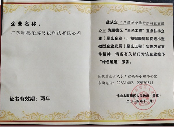 悟空体育荣获政府重点扶持企业